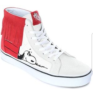 vans slip on peanuts snoopy chex skate shoe